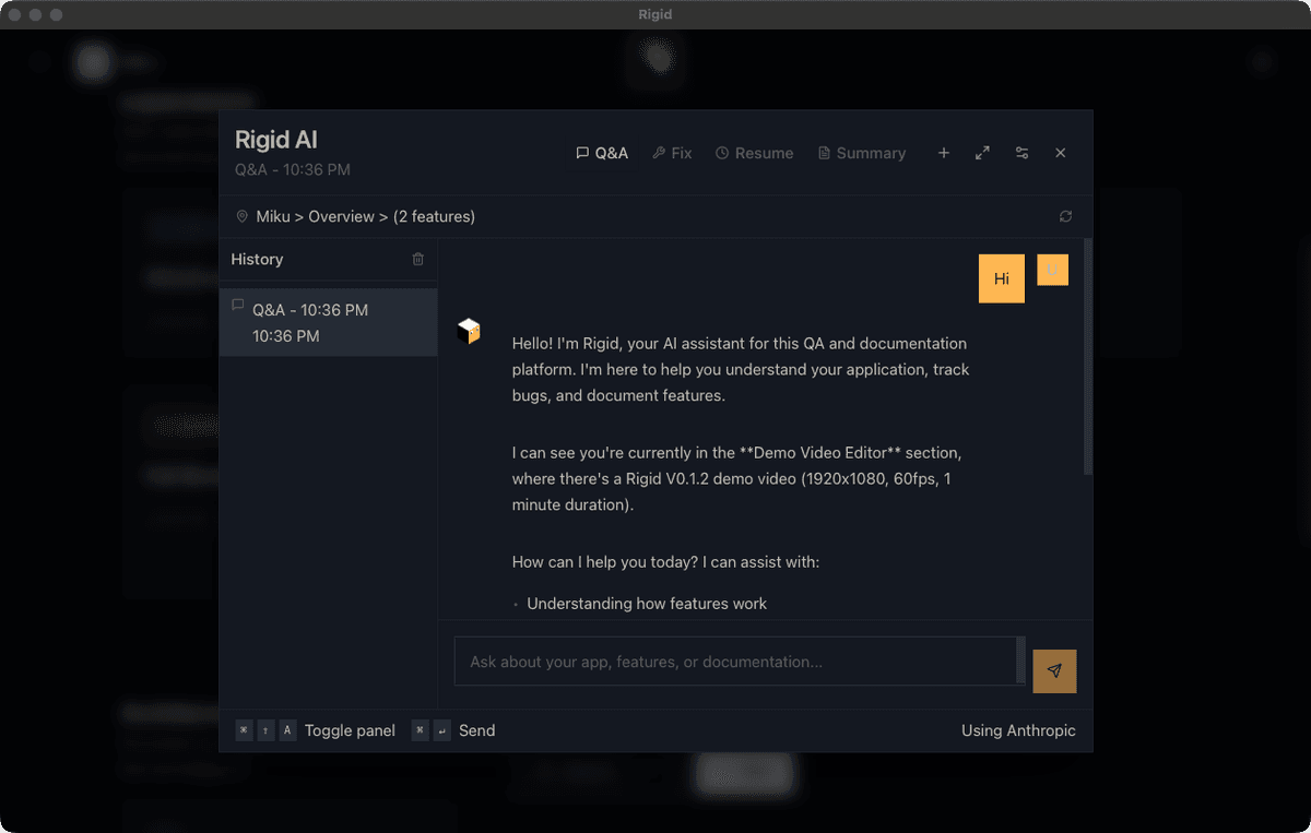 AI collaboration interface